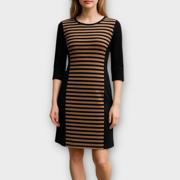 Spence Business Casual Striped Dress Size 8 - Picture 1 of 6